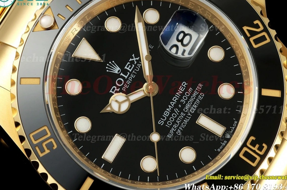 41mm 126618LN YG A3235 Black Dot Submariner YG EWEF 0308
